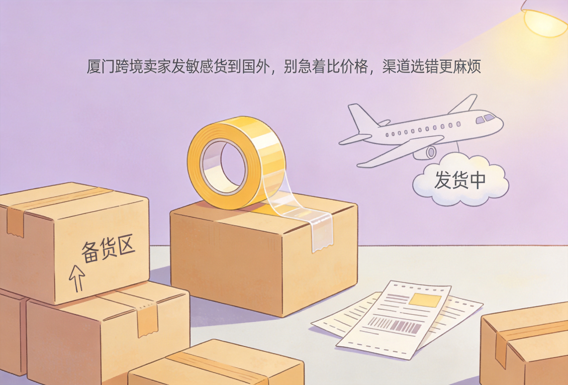 厦门跨境卖家发敏感货到国外，别急着比价格，渠道选错更麻烦