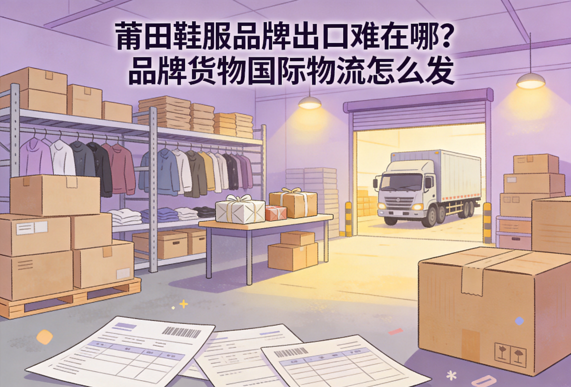 莆田鞋服品牌出口难在哪？品牌货物国际物流怎么发