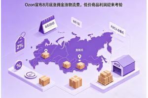 Ozon宣布8月底涨佣金涨物流费，低价商品利润迎来考验