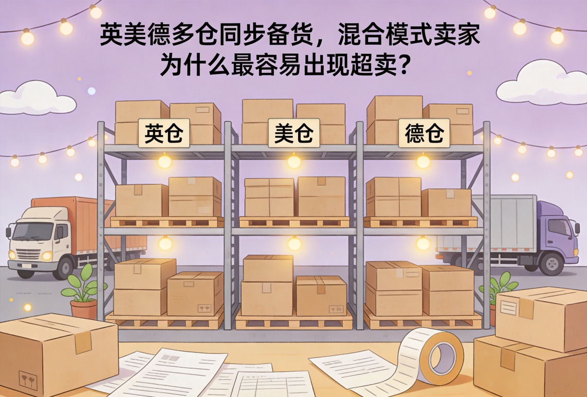 英美德多仓同步备货，混合模式卖家为什么最容易出现超卖？