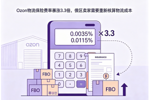 Ozon物流保险费率暴涨3.3倍，俄区卖家需要重新核算物流成本