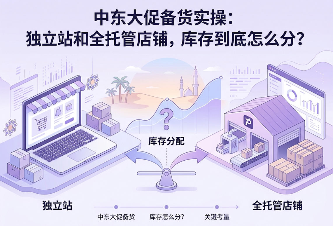 中东大促备货实操：独立站和全托管店铺，库存到底怎么分？
