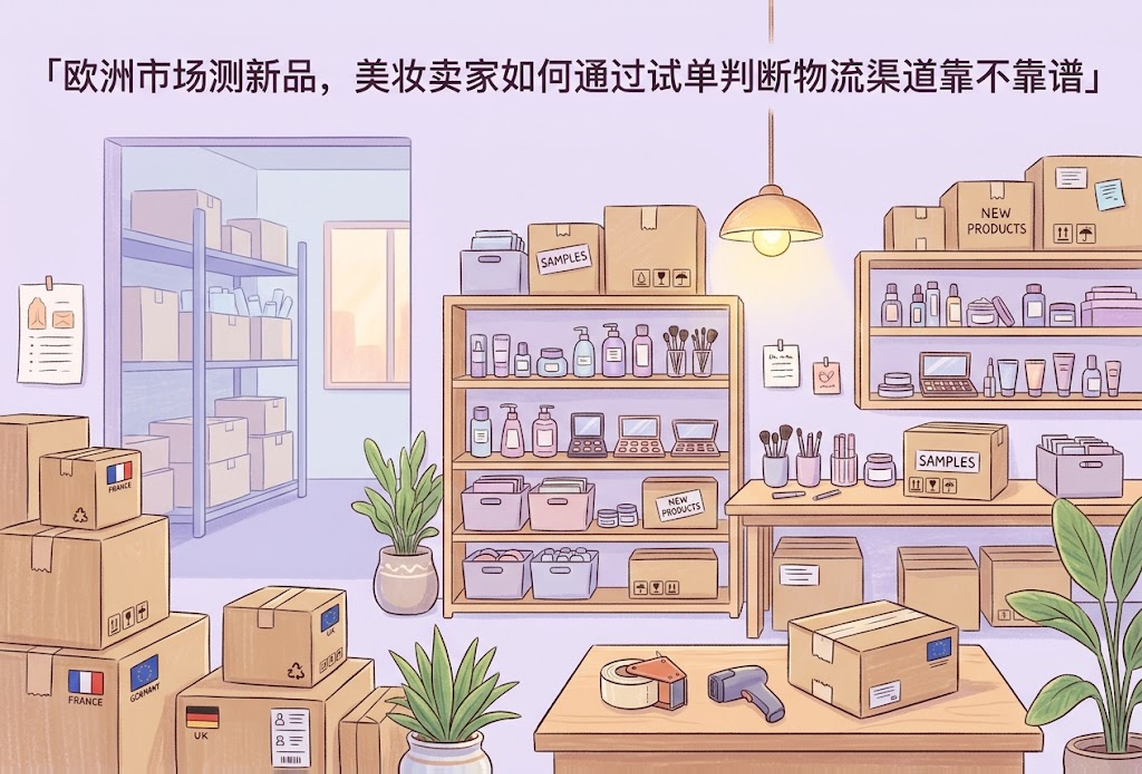 欧洲市场测新品，美妆卖家如何通过试单判断物流渠道靠不靠谱