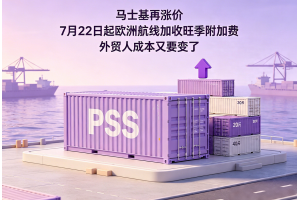马士基再涨价 7月22日起欧洲航线加收旺季附加费 外贸人成本又要变了