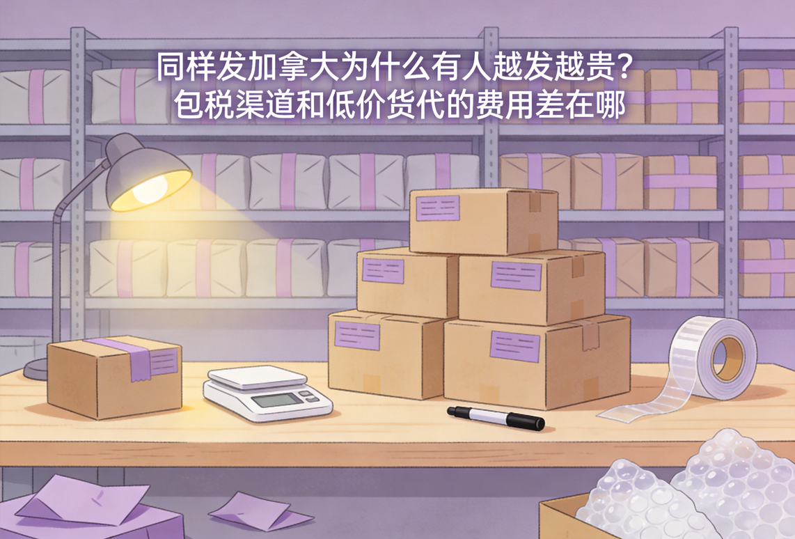 同样发加拿大为什么有人越发越贵？包税渠道和低价货代的费用差在哪