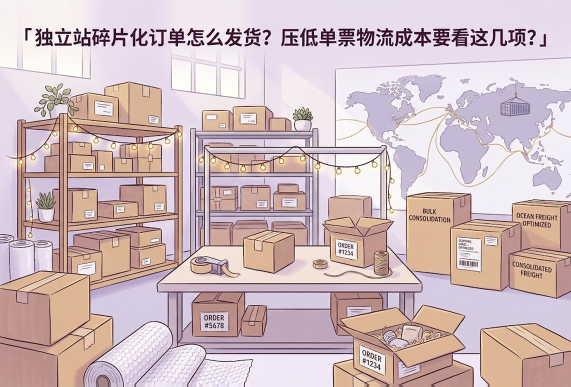 独立站碎片化订单怎么发货？压低单票物流成本要看这几项？